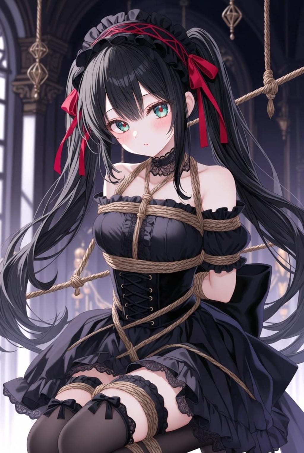 ゴスロリ緊縛少女