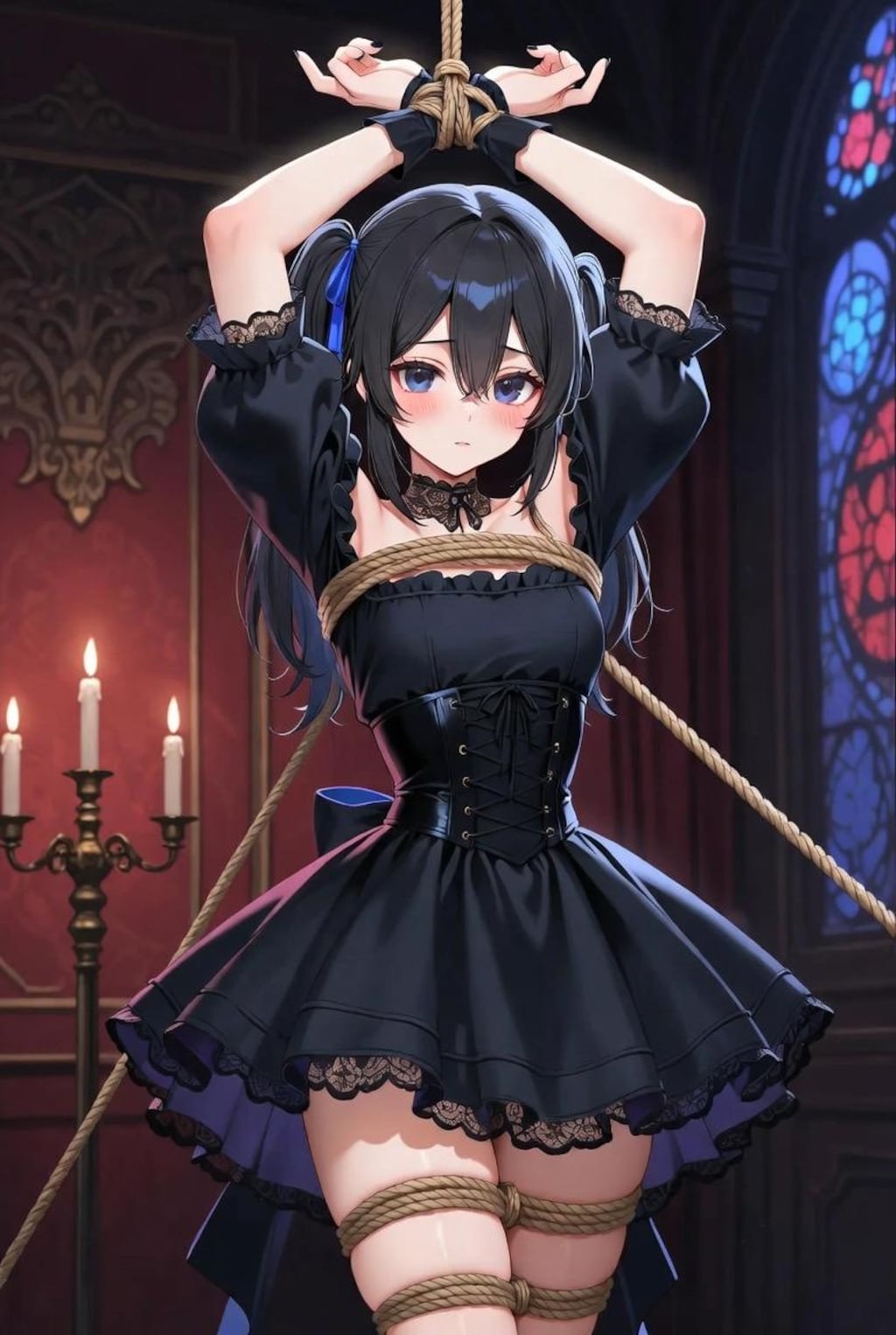 ゴスロリ緊縛少女