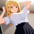 透け過ぎたノーブラ胸ポッチに気付く推し活ちゃん 3枚目