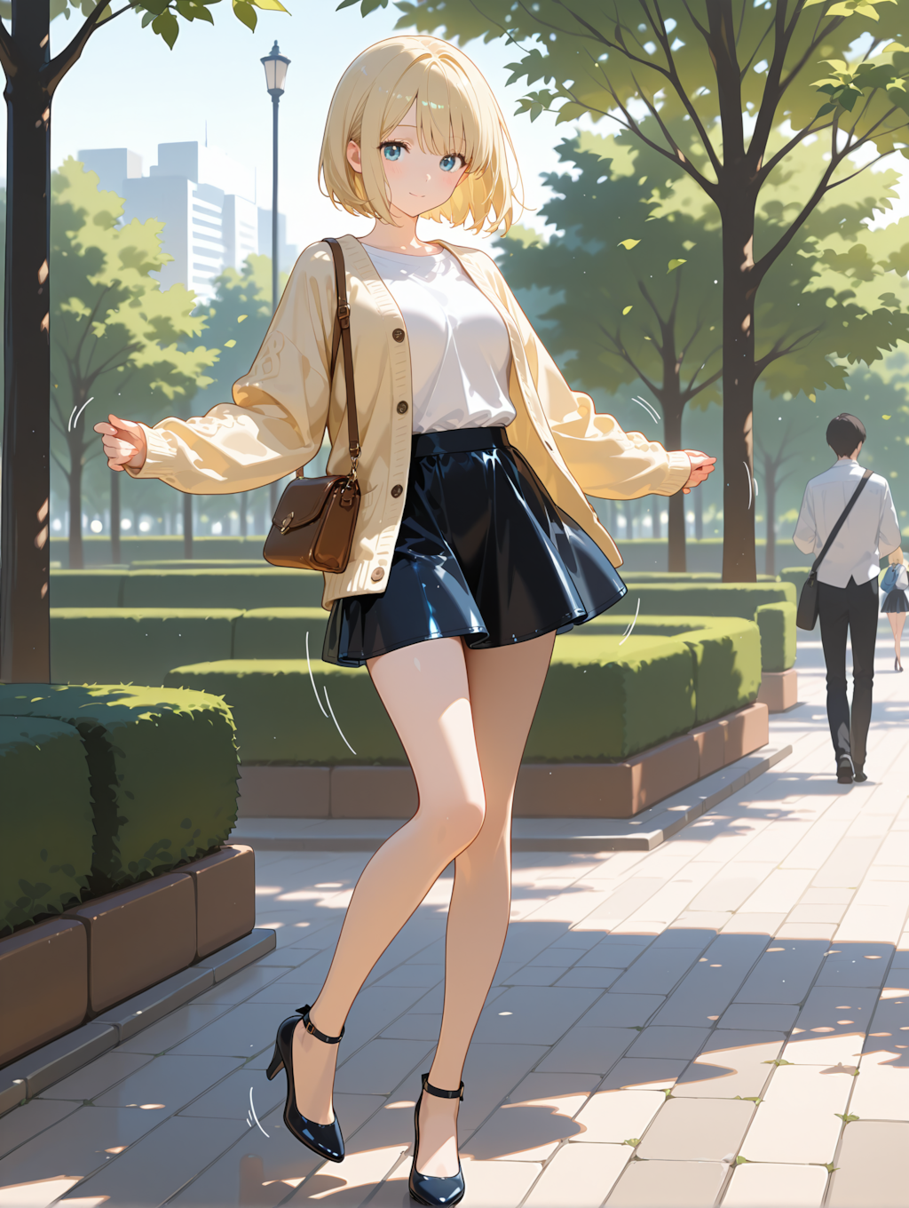 ショートヘアのOL