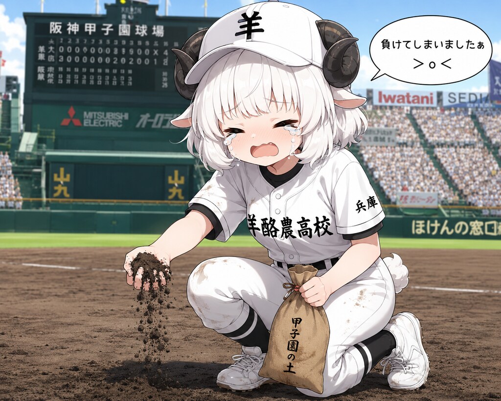 夏の高校野球で敗れたメイちゃん。😭