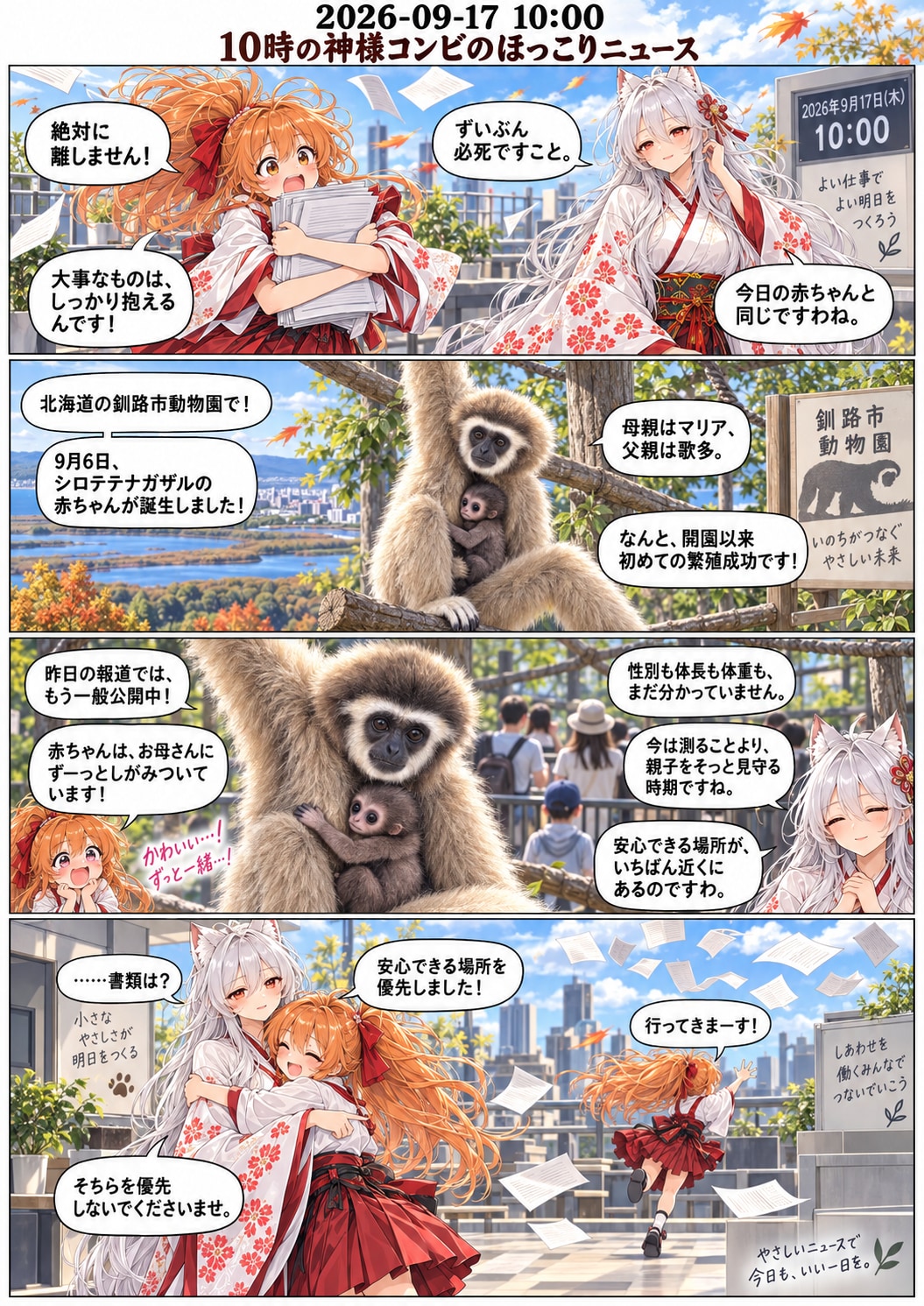毎日漫画　10時　ほっこりニュース | の人気AIイラスト・グラビア