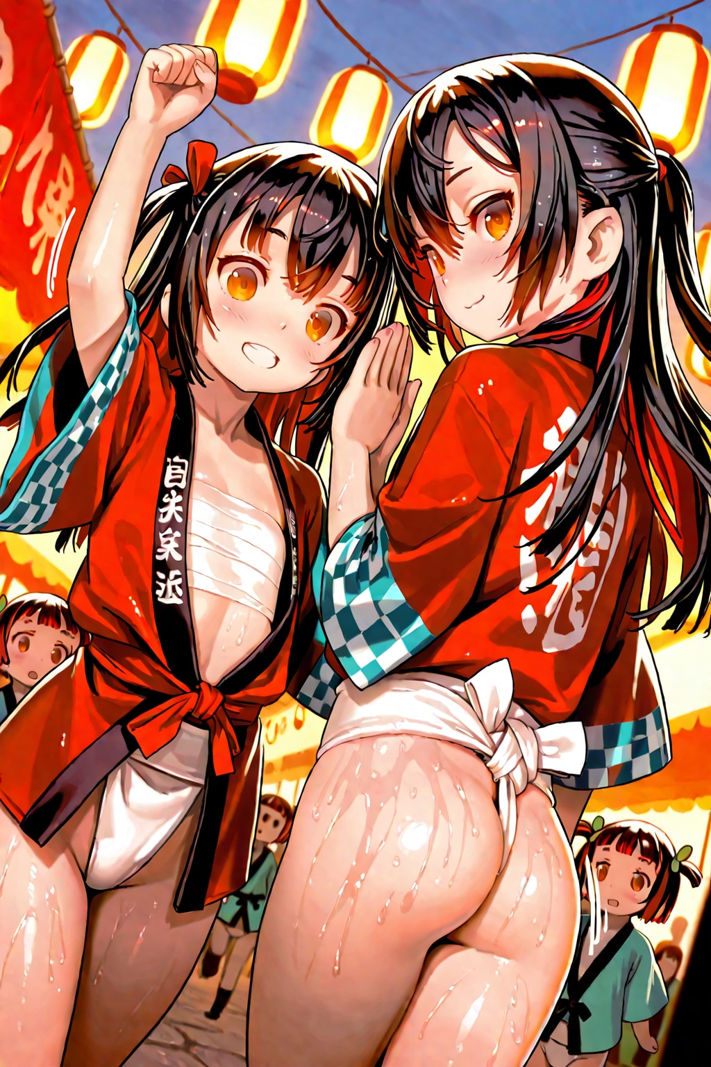 博多祇園山笠の双子ちゃん
