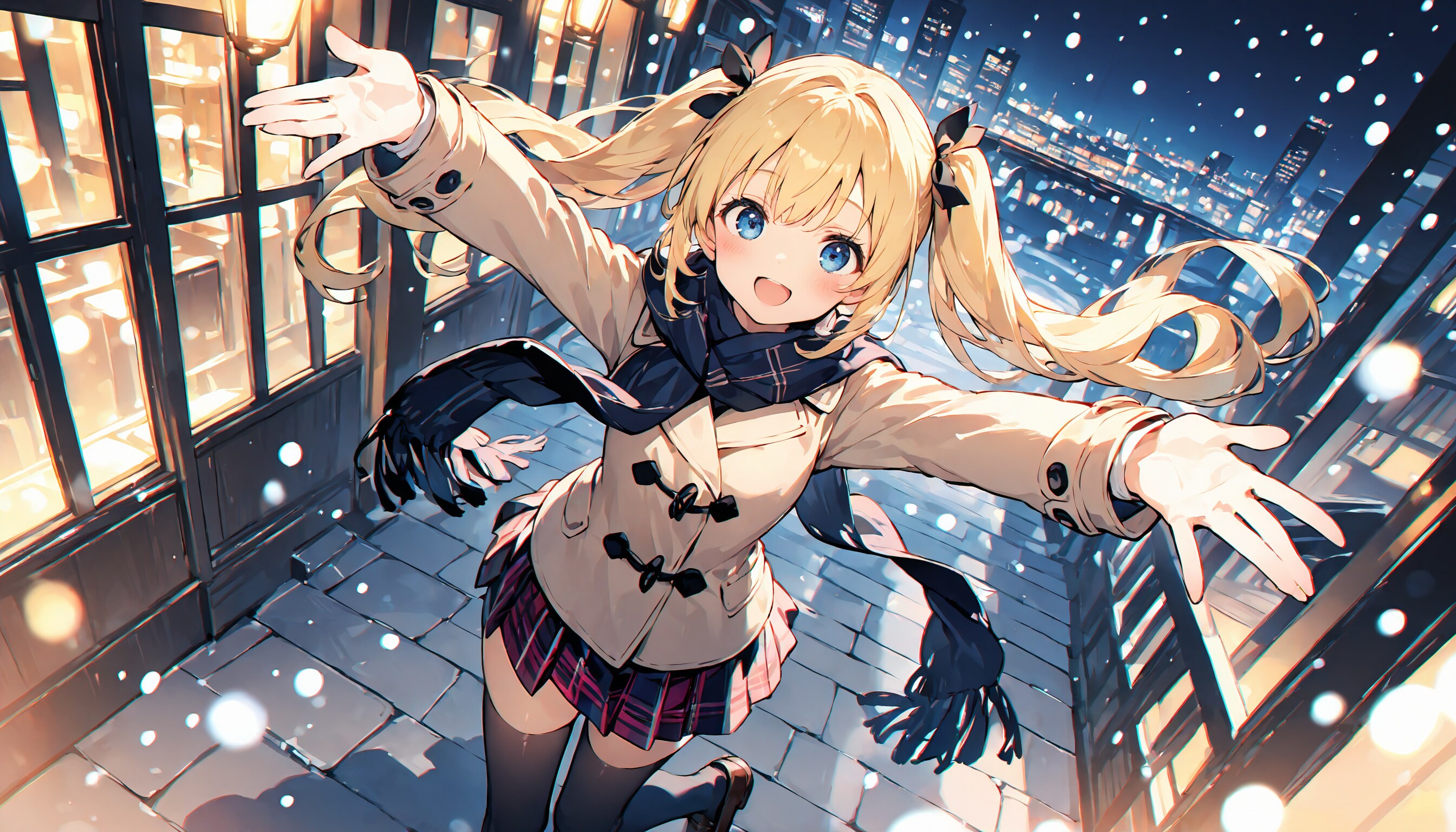 雪だ～♪