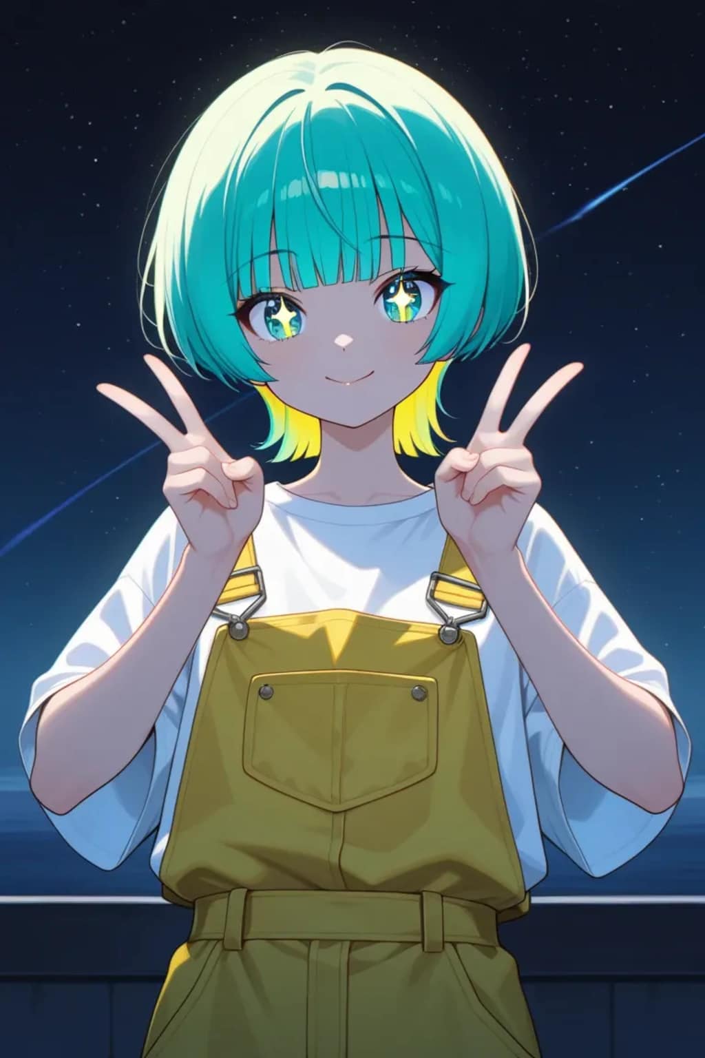 エメラルドグリーンの子