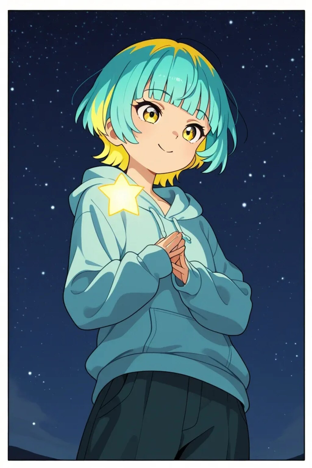 エメラルドグリーンの子