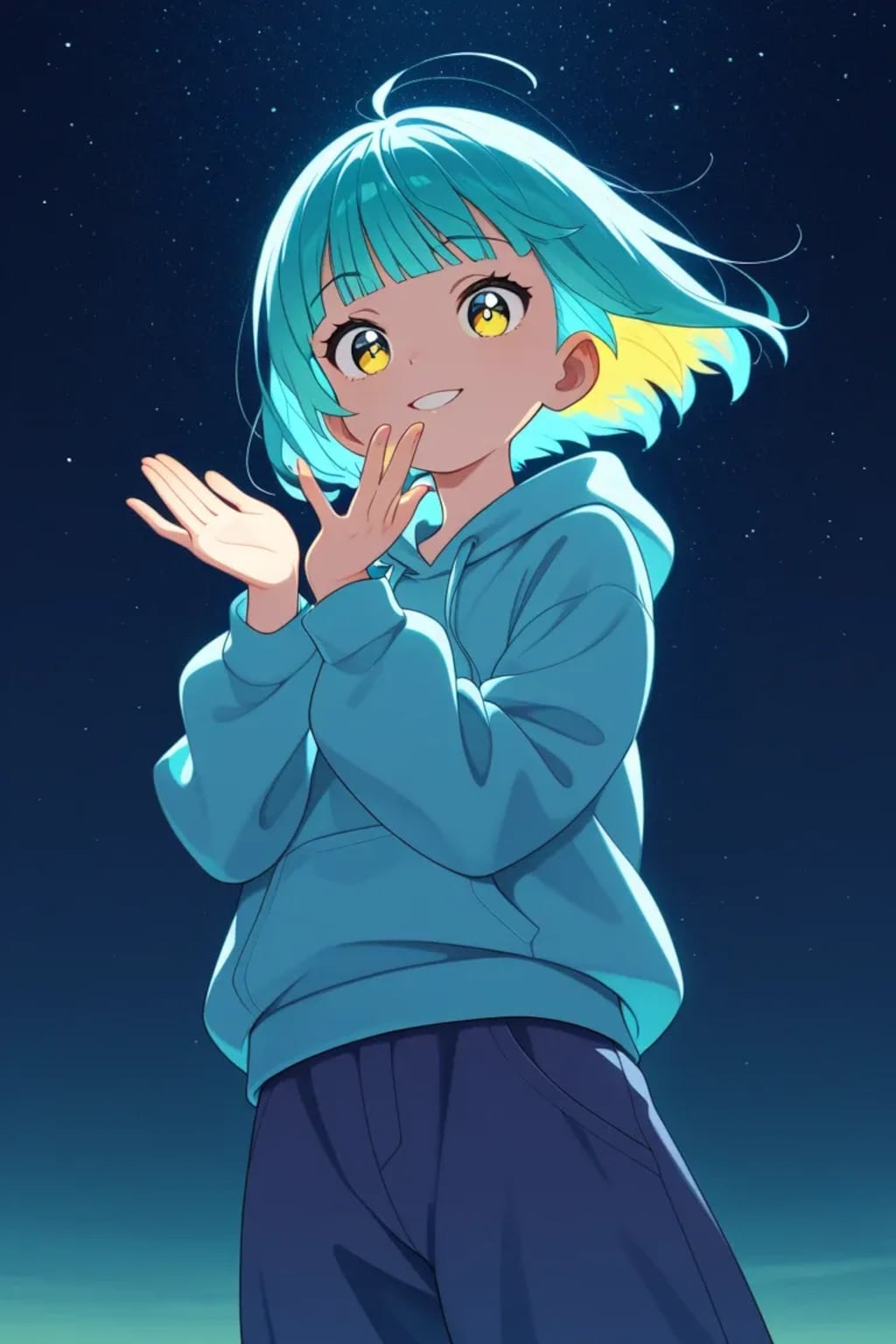 エメラルドグリーンの子