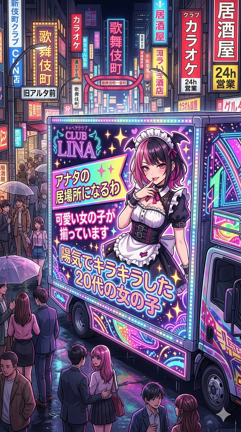 歌舞伎町あるある！アドトラック！