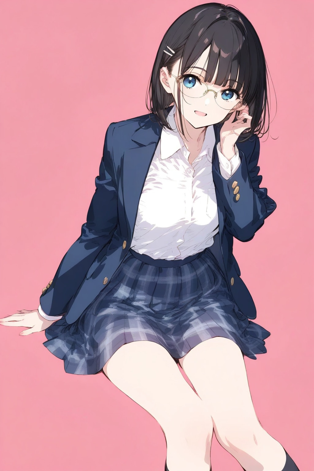お座りメガネちゃん👓✨