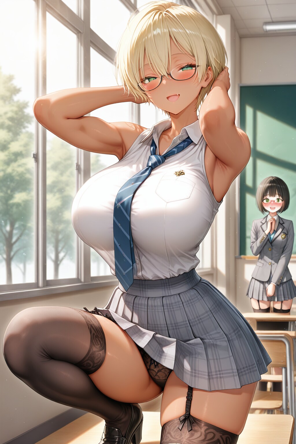 今期からの夏服試着中で～す♡