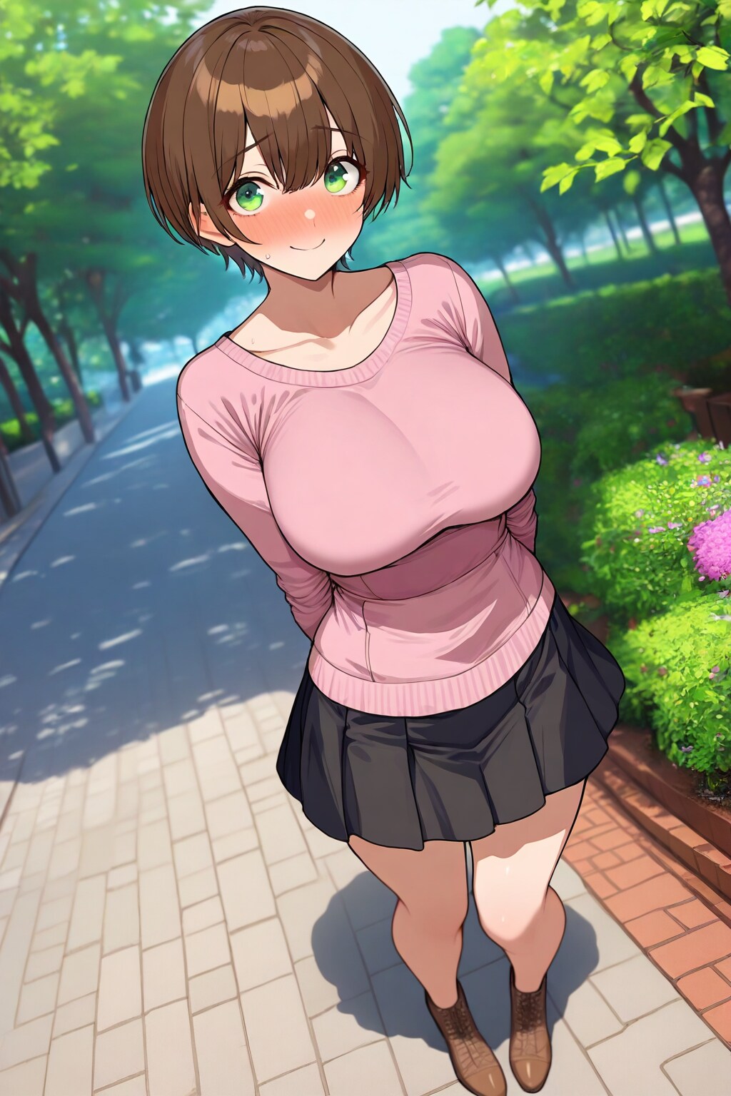11 レアなミニスカ姿でこちらの脳を焼くボーイッシュ