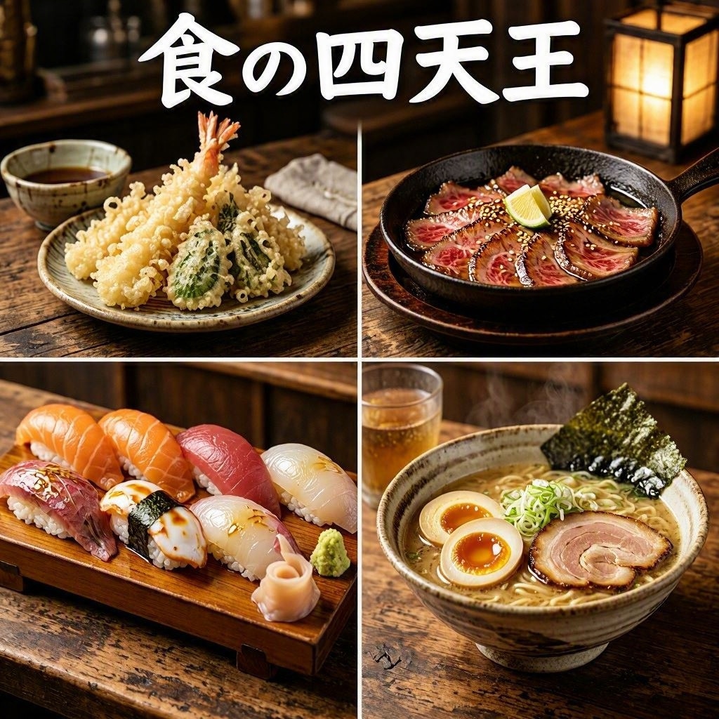 AIが考える食の四天王 | の人気AIイラスト・グラビア