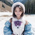 田舎雪国通学ちゃん 5枚目