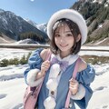 田舎雪国通学ちゃん 3枚目