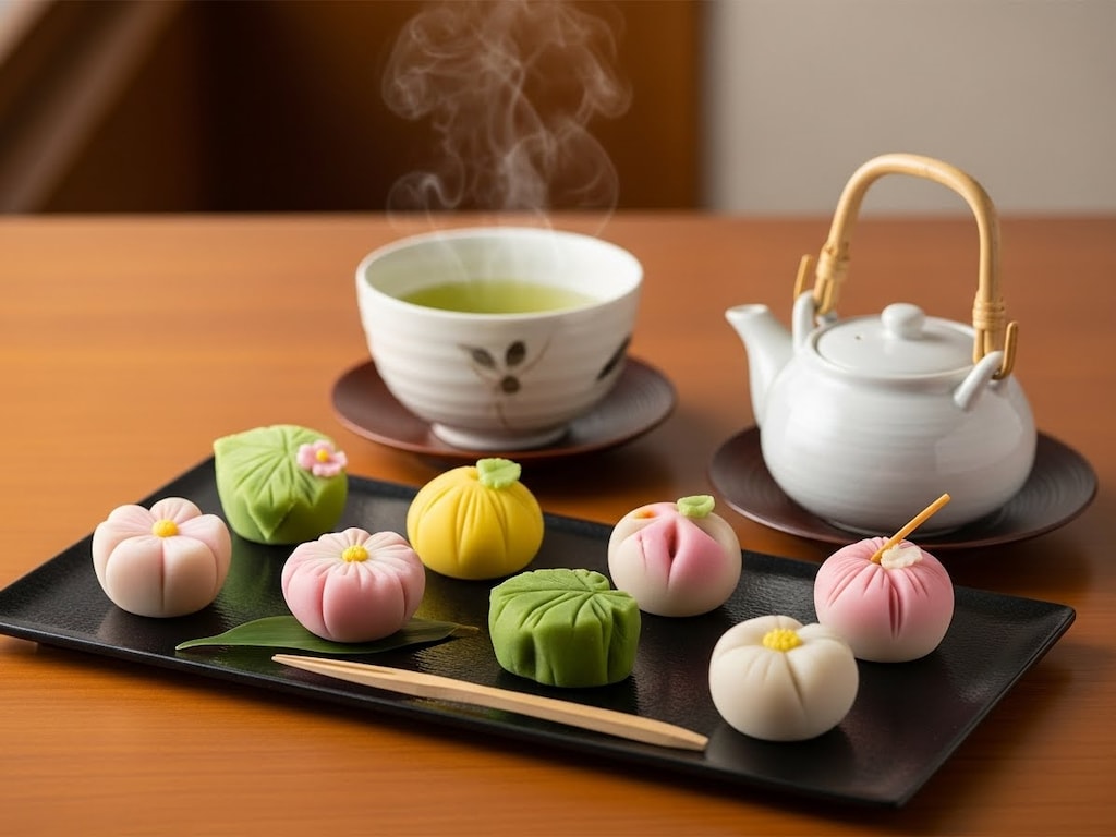 デザートの和菓子セット