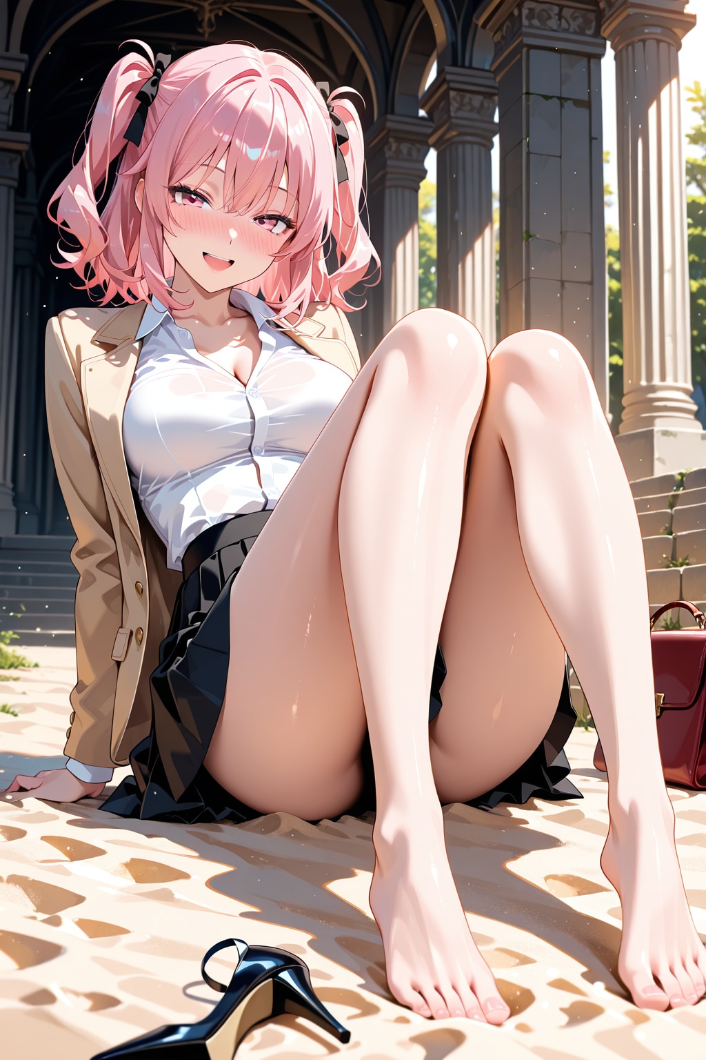 あ～ やっぱヒールダメだわ♡　やっと気づいたお姉さん