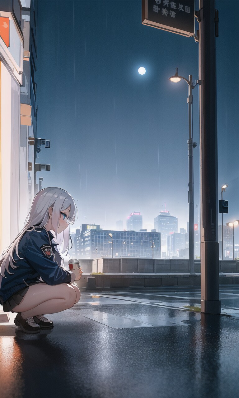「キミも一人かい…？」
