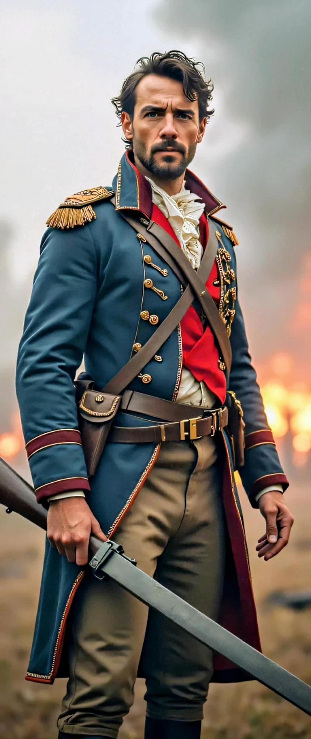 「 革命軍将校､前線にて、 」