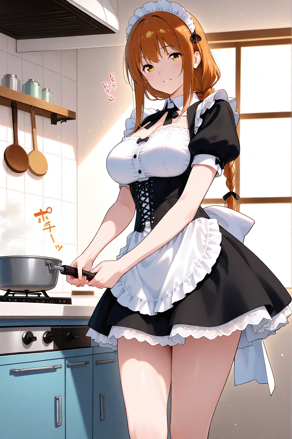 ご主人様、今は料理中なので・・・後でお話があります」 ー by #CAPE ー