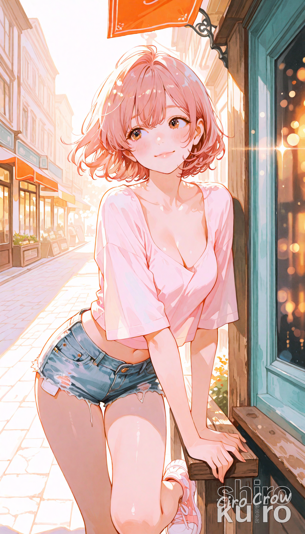 街角の微笑み | の人気AIイラスト・グラビア