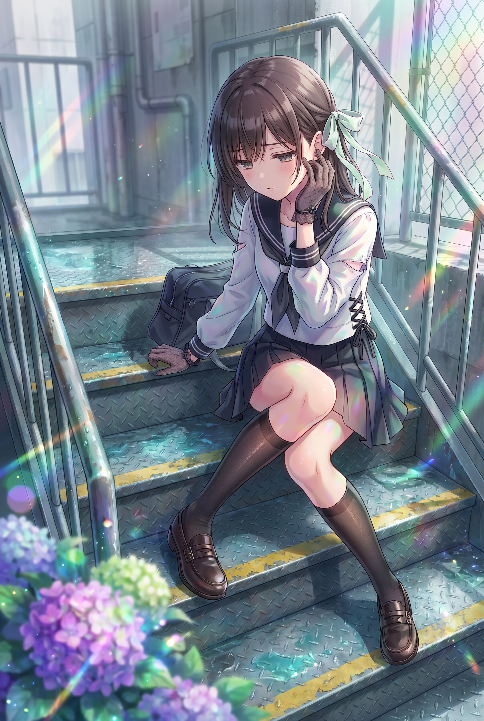 紫陽花階段の微睡