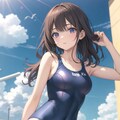 ユーザー企画参加　「冬にスクール水着　ーVer.01ー」 2枚目