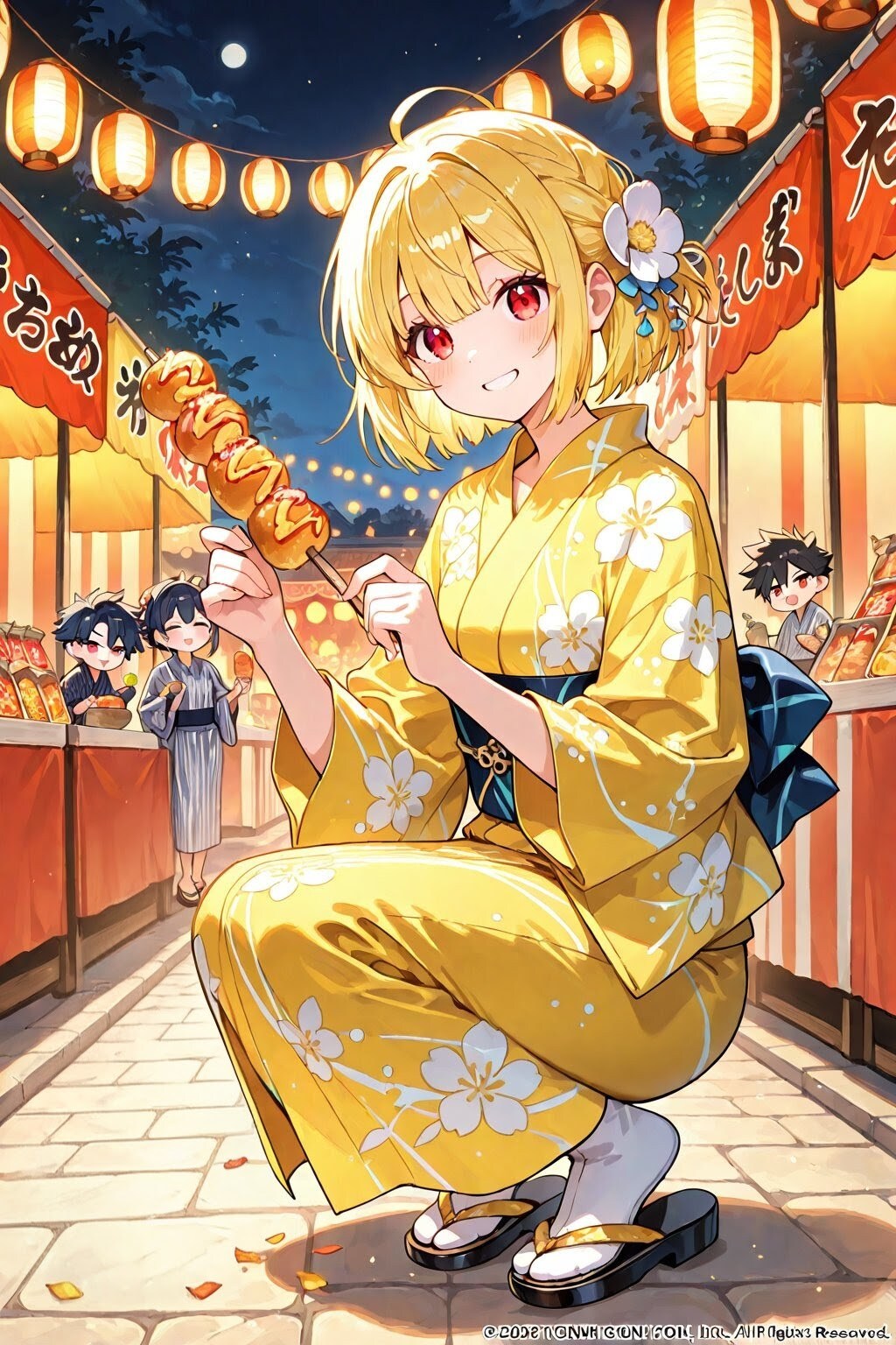 お祭りに来た浴衣女子(BONSAI)