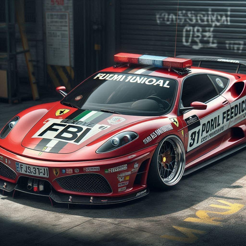 フェラーリ430スクーデリアFBIパトロールカーのドリ車