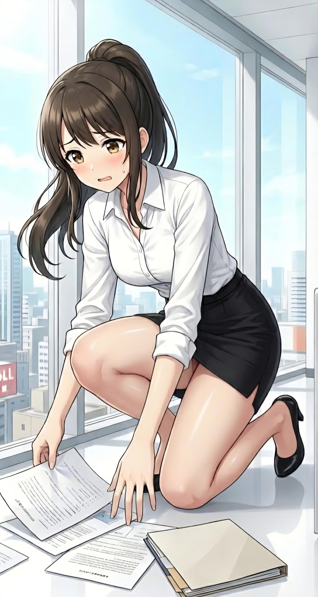 あ、あぅ…申し訳ありません！すぐ片付けます
