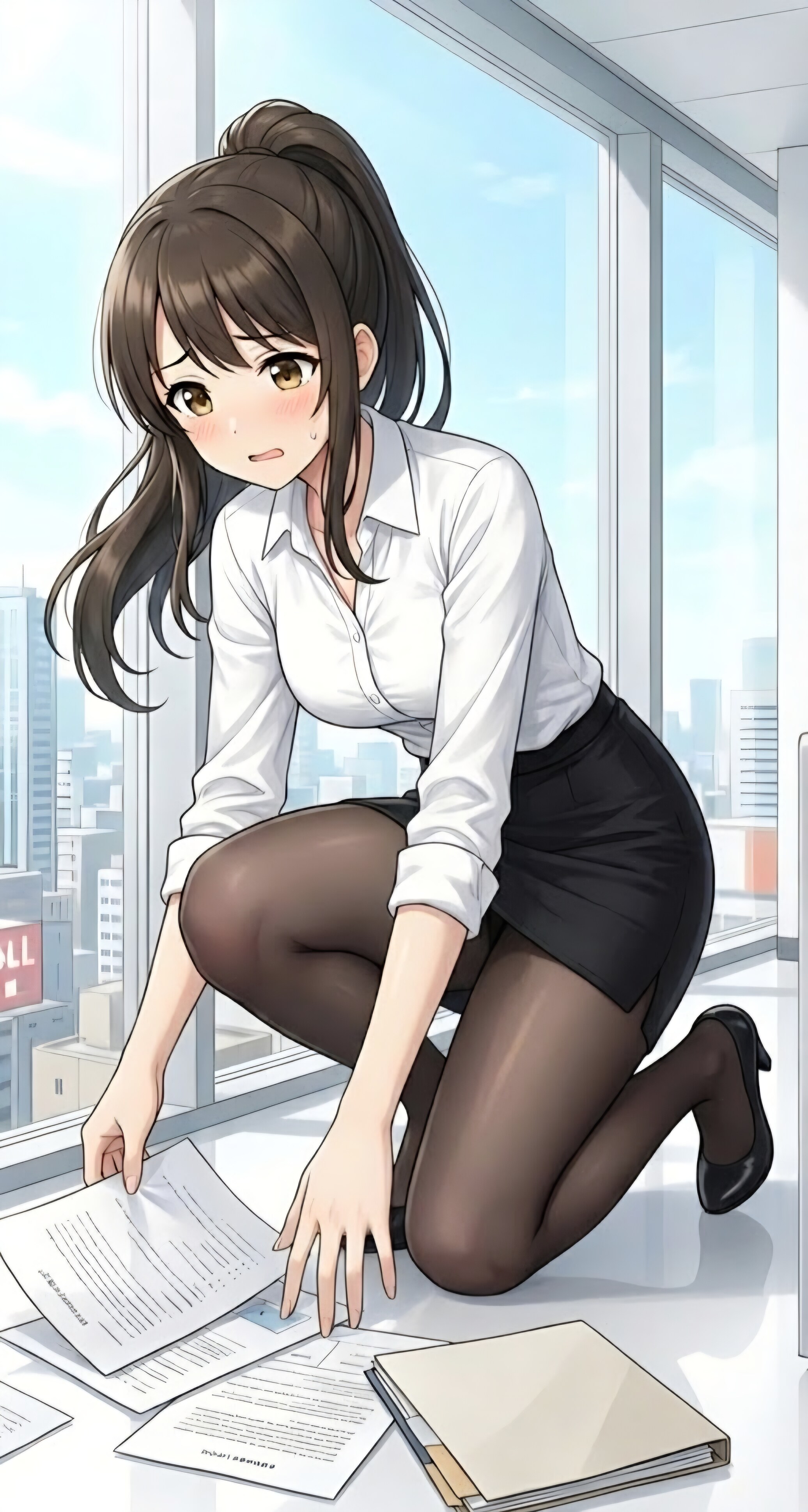 あ、あぅ…申し訳ありません！すぐ片付けます