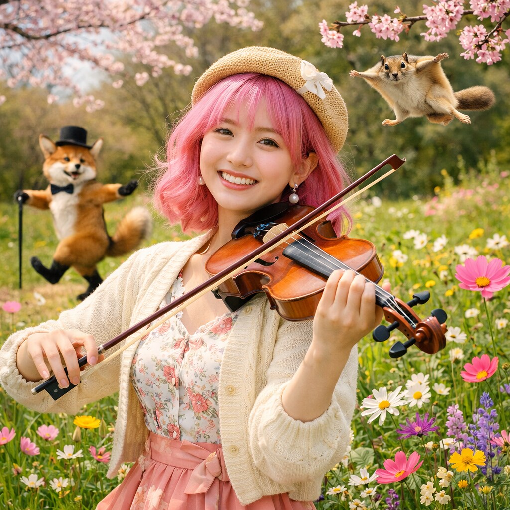 バイオリンを演奏する人