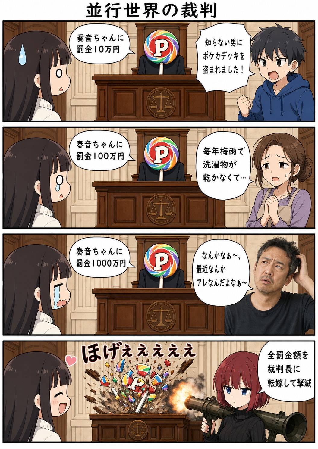 【漫画】並行世界の裁判