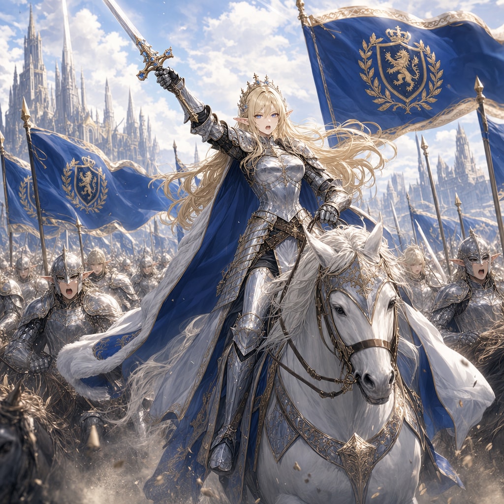 エルフの姫騎士と軍勢