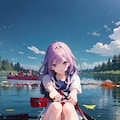 湖畔キャンプ　～カヌー～ 2枚目