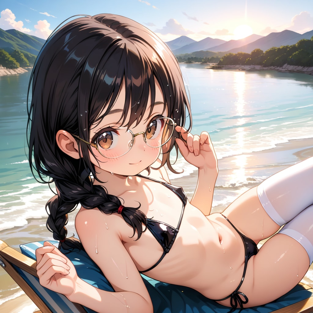 三つ編み眼鏡マイクロビキニさん(LARIMAR)