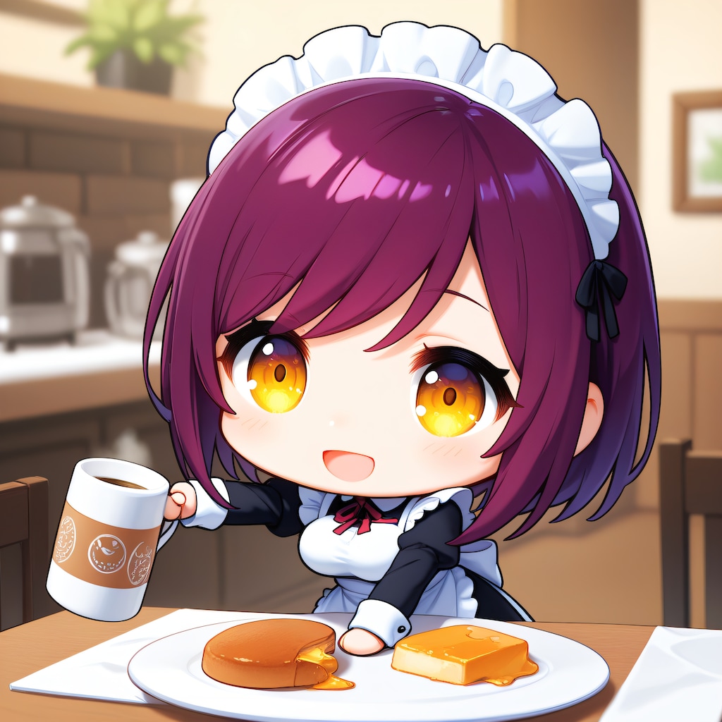 おはようございます（挨拶メイドの芽衣ちゃん）