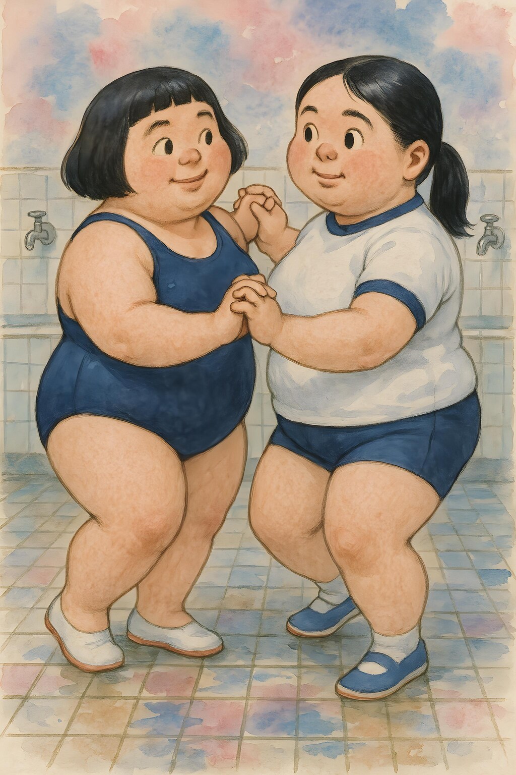 銭湯でのダンス