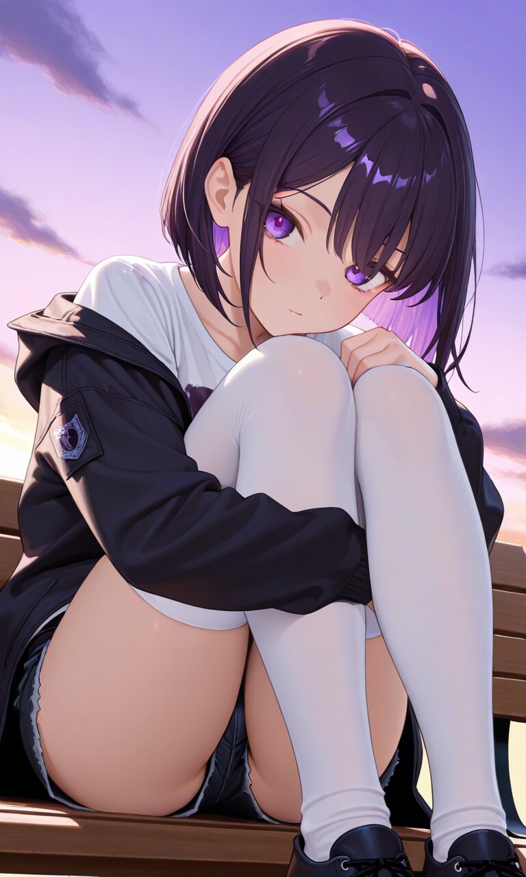 紫色が似合う女の子102