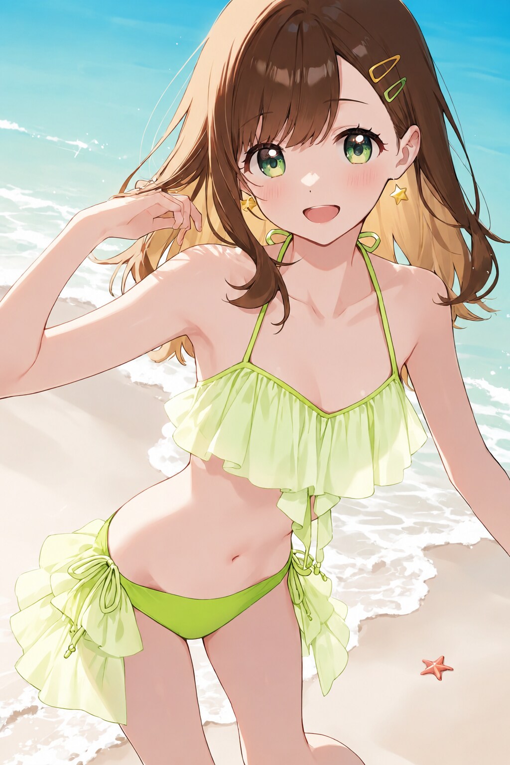 海辺のお姉さん