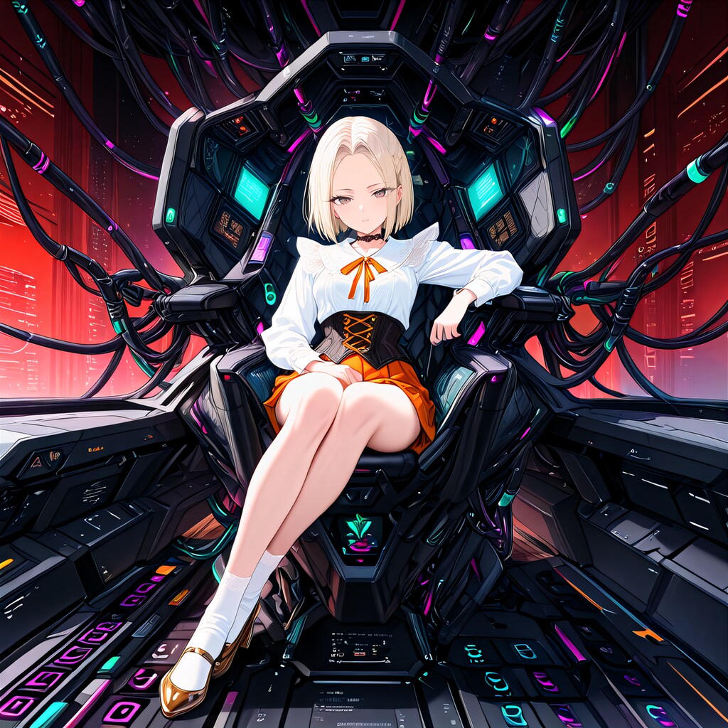 コックピットの少女