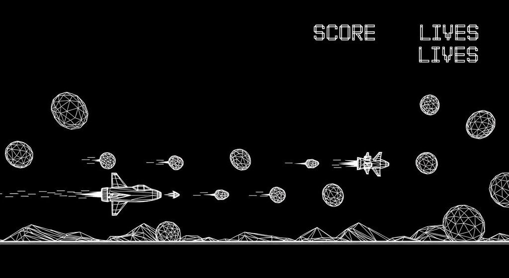 ベクター横視点シューティング