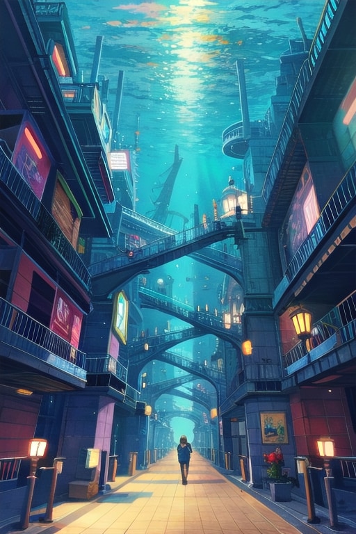 海底の地震都市 | の人気AIイラスト・グラビア