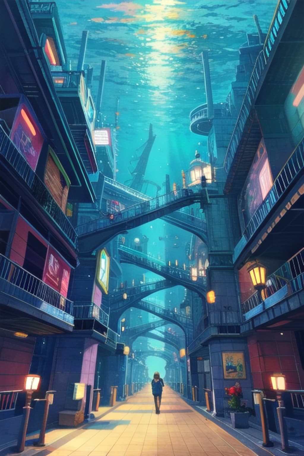 海底の地震都市