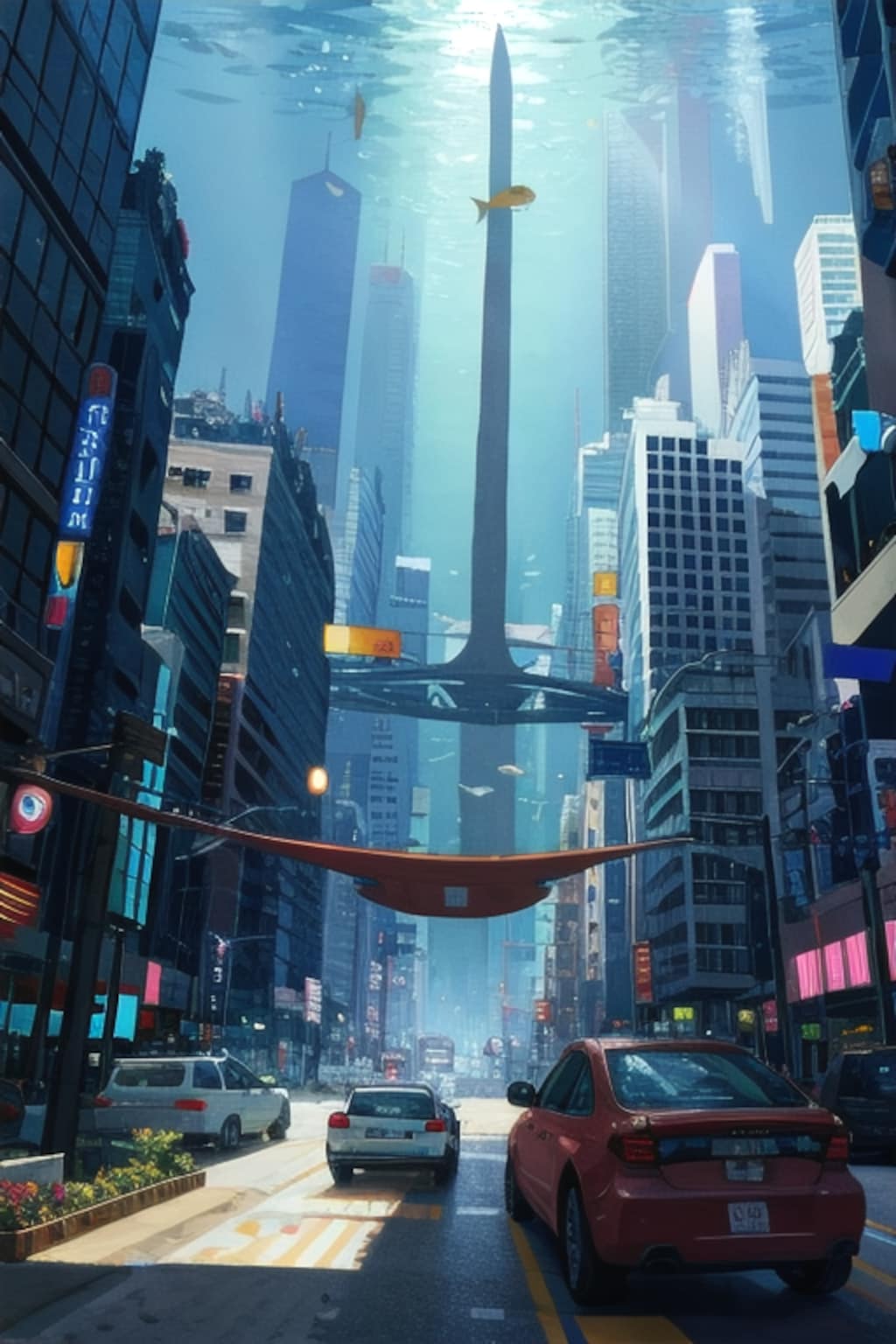 海底の地震都市