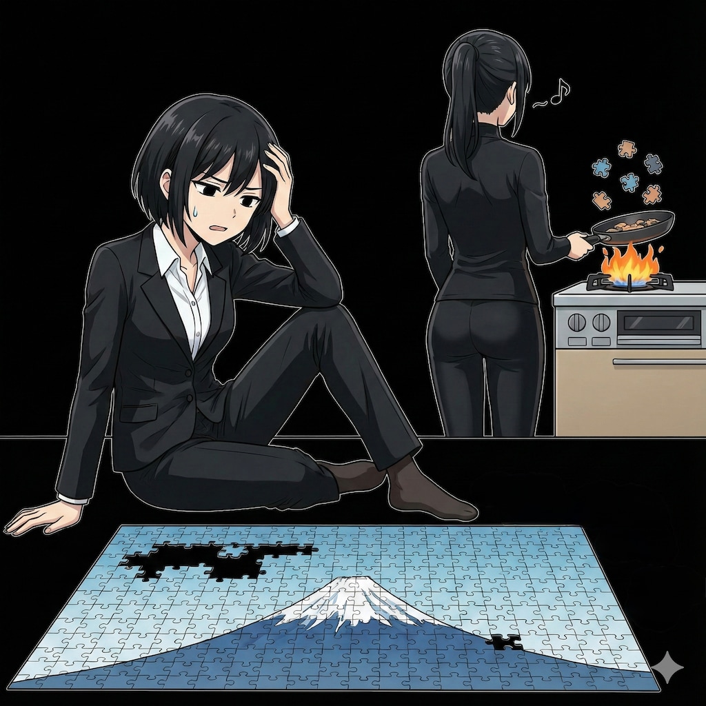 🖤彩ちゃんがパズル