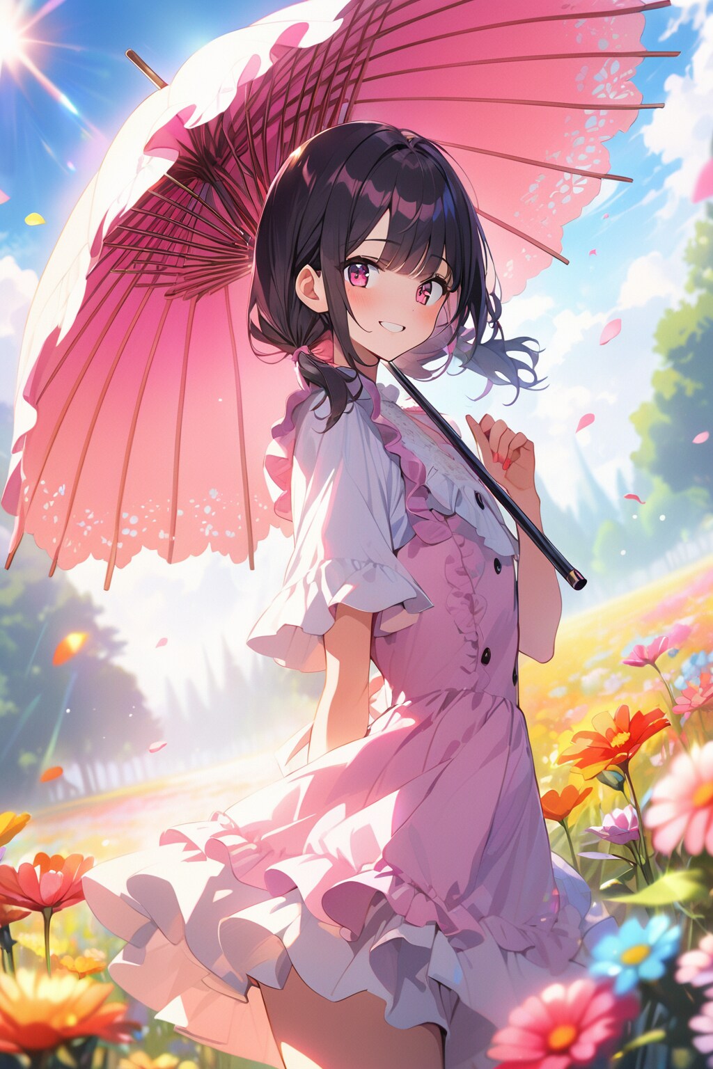 綺麗な花畑ですね〜