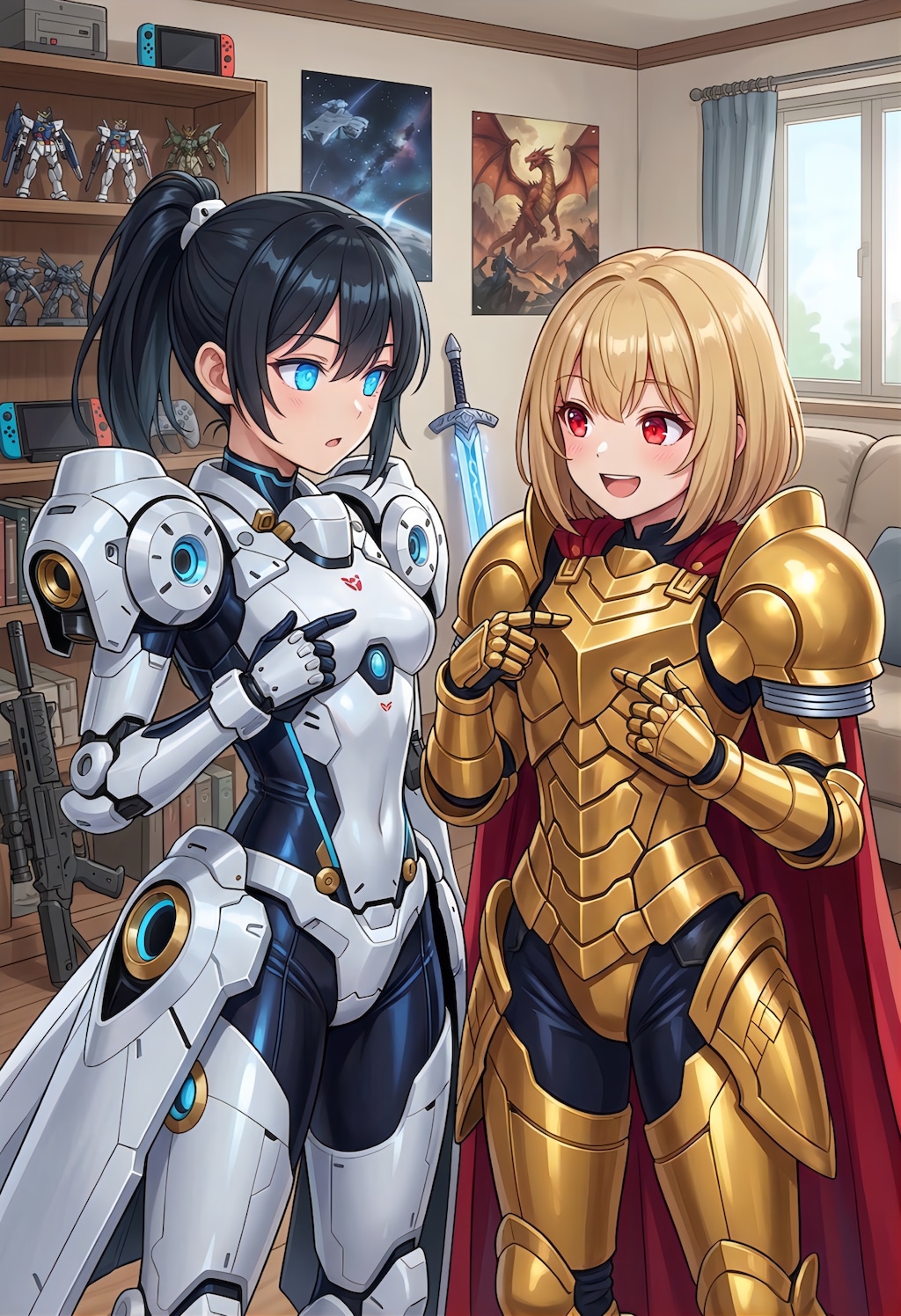 チハルちゃんと武装コラボ