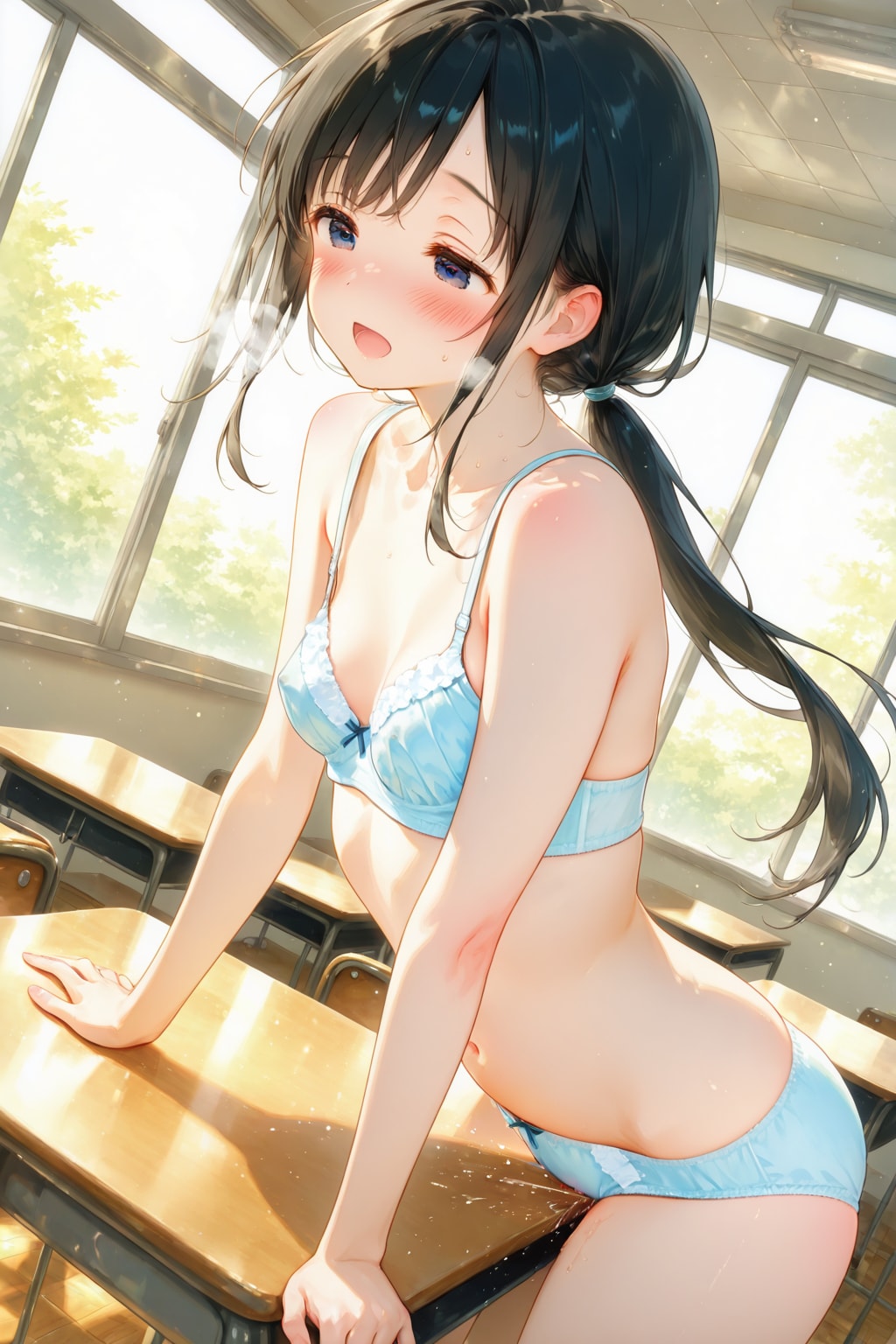 忘れ物を取りに教室に戻ってきたら、好きな子が僕の机の角でオ◯ニーをしていた件
