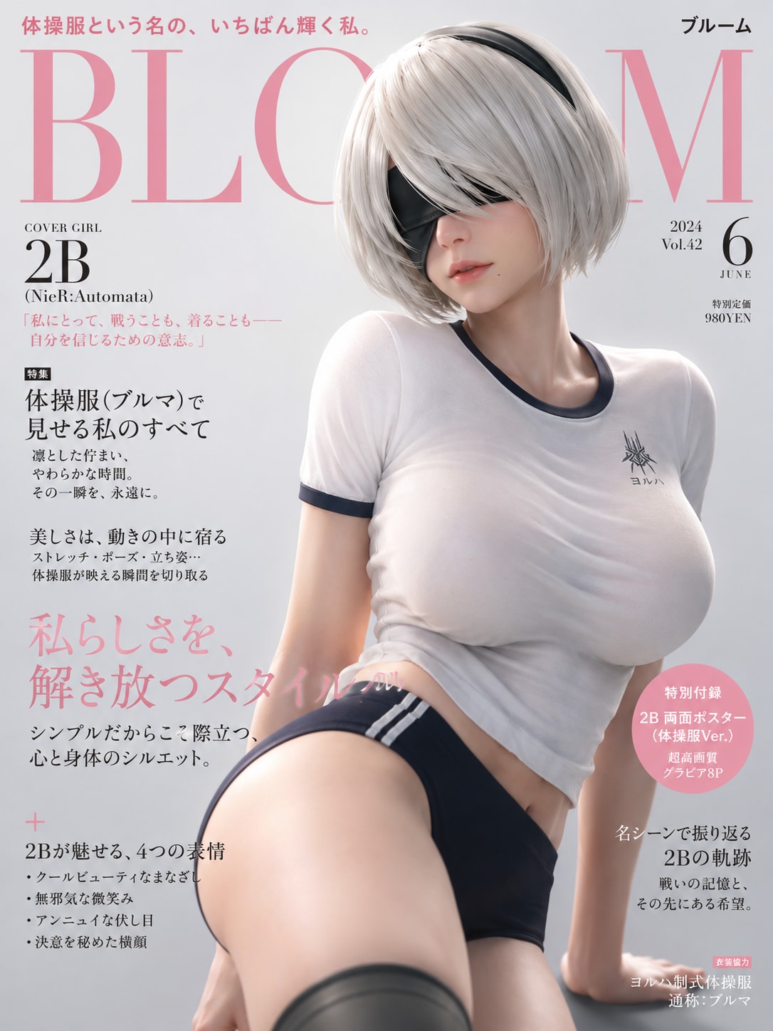 もし2Bが体操服のファッション雑誌のモデルだったら？