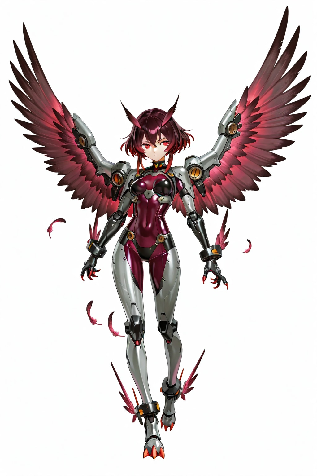 鳥型　メカ娘